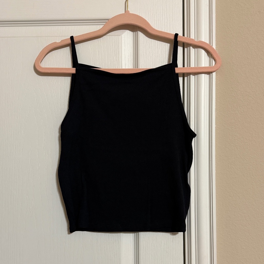 Abercrombie & Fitch High Neck Ribbed Tank